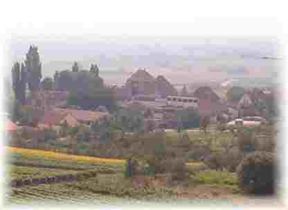 Deutsches Weintor in Schweigen-Rechtenbach von oben